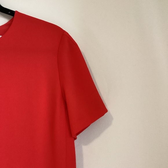 BABATON Patricio Mini Dress Womens 8 Red A-Line Silhouette Career Luxury Classic - Picture 4 of 16